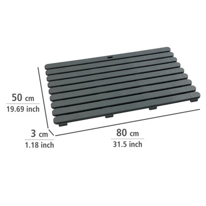 Artikelbild 3 für WENKO Badematte grau 50,0 x 80,0 cm, Artikelnummer 810404