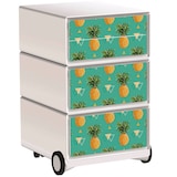 Artikelbild 1 für PAPERFLOW easyBox Tropical Rollcontainer weiß, bunt 60699 4 Auszüge 39,0 x 43,6 x 64,2 cm, Artikelnummer 215337