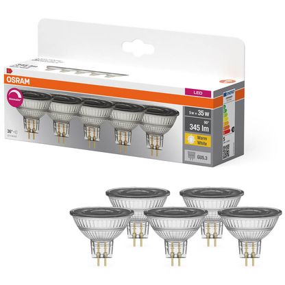 Artikelbild für OSRAM LED-Lampe Base GU5.3 5 W klar, 5 St., Artikelnummer 709754
