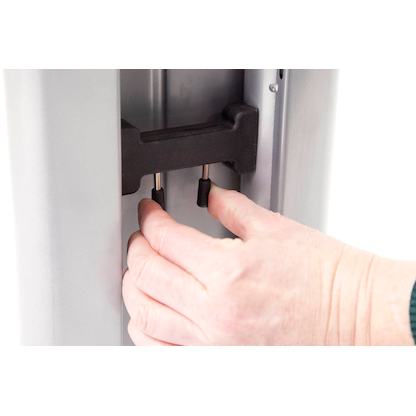 Artikelbild 4 für HAMMERBACHER Haziender höhenverstellbarer Schreibtisch weiß rechteckig, C-Fuß-Gestell weiß 120,0 x 80,0 cm, Artikelnummer 791780