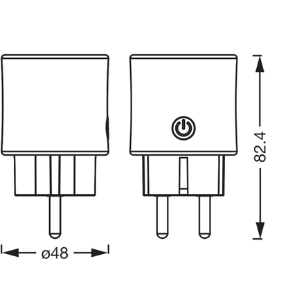 Artikelbild 2 für OSRAM SMART+ WIFI MATTER PLUG WLAN-Steckdose, 1 St., Artikelnummer 709778