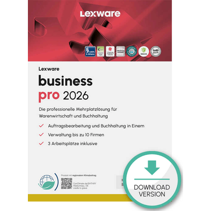 Artikelbild für LEXWARE Business Pro 2026 Software Vollversion (Download-Link), Artikelnummer 765442
