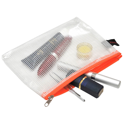 Artikelbild für FolderSys Reißverschlussbeutel DIN A6 transparent/orange 0,15 mm, 1 St., Artikelnummer 641779