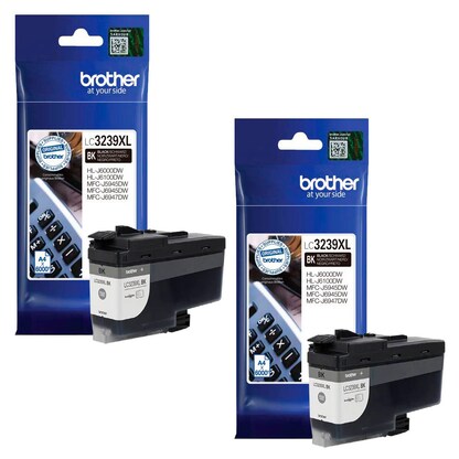 Artikelbild für AKTION: brother LC-3239XLBK schwarz Druckerpatronen, 2er-Set, Artikelnummer 858567