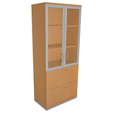 Artikelbild 1 für fm Aktenschrank Sidney, 4260267328699 buche 2 Fachböden 80,0 x 44,2 x 186,9 cm, Artikelnummer 371852