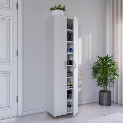 Artikelbild 4 für VCM my home Schuhschrank Ulas XXL, 918427 weiß 49,0 x 34,0 x 178,0 cm, 1 St., Artikelnummer 911624