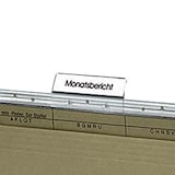 Artikelbild 1 für bene Beschriftungsschilder für Hängeregister Vetro Mobil weiß, 50 St., Artikelnummer 443465