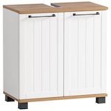 Artikelbild 1 für MÖBELPARTNER Waschtischunterschrank ohne Waschbecken Jelda 154166 eiche landhaus, weiß 59,8 x 32,6 x 62,4 cm, Artikelnummer 171957