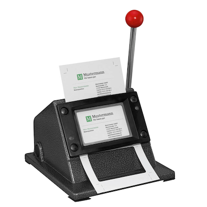 Artikelbild für LMG Visitenkartenstanze schwarz, Artikelnummer 345272