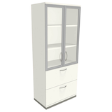 Artikelbild 1 für fm Aktenschrank Sidney, 4260672330911 weiß 2 Fachböden 80,0 x 44,2 x 186,9 cm, Artikelnummer 372601