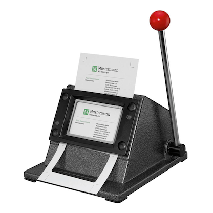 Artikelbild 2 für LMG Visitenkartenstanze schwarz, Artikelnummer 345272