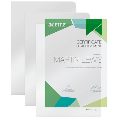 Artikelbild für LEITZ Sichthüllen Super Premium 4153 DIN A4 glasklar glatt 0,15 mm, 100 St., Artikelnummer 578732