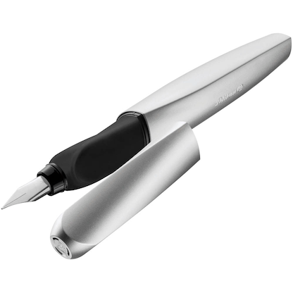 Artikelbild für Pelikan Twist Patronenfüller silber M (mittel), 1 St., Artikelnummer 425811