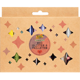 Artikelbild 1 für folia Bio Glitter & Pailletten-Set Rainbow L Glitzer farbsortiert, 1 Pack, Artikelnummer 285757