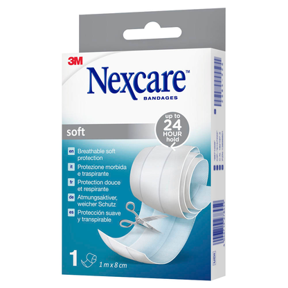Artikelbild 2 für Nexcare™ Pflaster Soft Touch Universal N0501B weiß 8,0 cm x 1,0 m, 1 St., Artikelnummer 154546