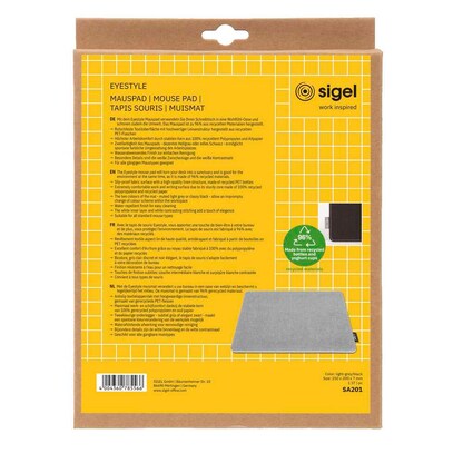 Artikelbild 8 für SIGEL Mousepad Eyestyle hellgrau/schwarz, Artikelnummer 748063