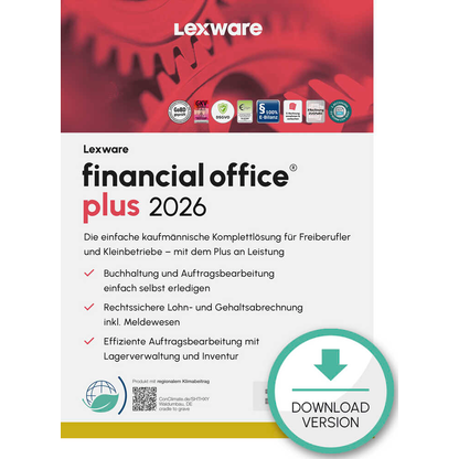 Artikelbild für LEXWARE Financial Office Plus 2026 Software Vollversion (Download-Link), Artikelnummer 765501