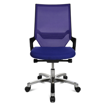 Artikelbild 2 für Topstar Bürostuhl Autosynchron®-1 Alu, AU1090 T38 Stoff blau, Gestell alu, Artikelnummer 798447