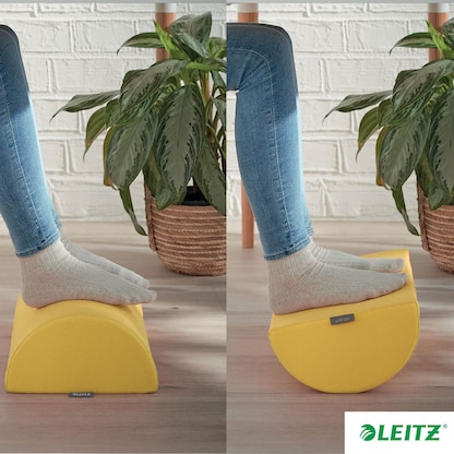 Artikelbild 2 für LEITZ Fußstütze Ergo Cosy gelb Stoff, Artikelnummer 793994