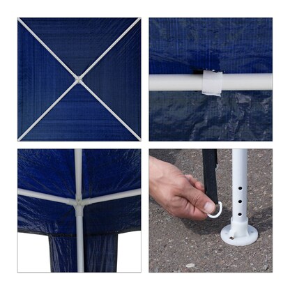 Artikelbild 2 für relaxdays Pavillon, blau, 1 St., Artikelnummer 771693