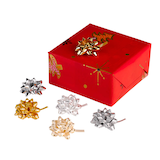 Artikelbild 1 für PRÄSENT Geschenk-Schleifen matt/glänzend silber/gold 5,0 mm x 0,95 m, Artikelnummer 558742