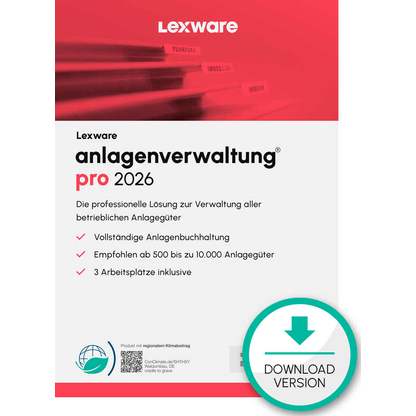 Artikelbild für LEXWARE Anlagenverwaltung Pro 2026 Software Vollversion (Download-Link), Artikelnummer 765549