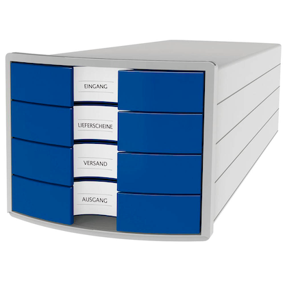 Artikelbild 3 für HAN Schubladenbox Impuls blau 1012-14D, DIN A4 mit 4 Schubladen, 1 St., Artikelnummer 817304