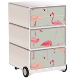 Artikelbild 1 für PAPERFLOW easyBox Tropical Rollcontainer weiß, bunt 60715 4 Auszüge 39,0 x 43,6 x 64,2 cm, Artikelnummer 215329