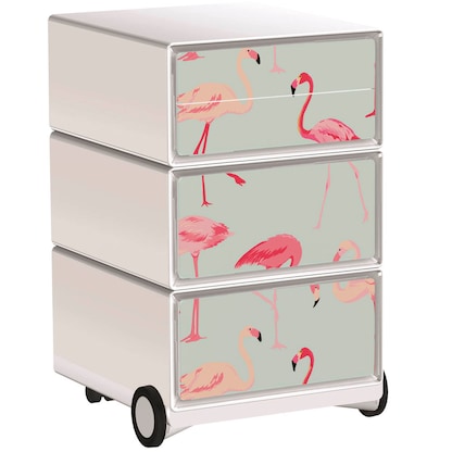 Artikelbild für PAPERFLOW easyBox Tropical Rollcontainer weiß, bunt 60715 4 Auszüge 39,0 x 43,6 x 64,2 cm, Artikelnummer 215329