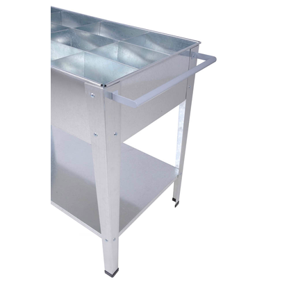 Artikelbild 3 für Garden Pleasure Hochbeet MARIEGOLD Metall silber rechteckig 52,0 x 81,0 cm, 1 St., Artikelnummer 315209