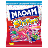 Artikelbild 1 für MAOAM Stripes Berries & Cream Kaubonbons 19 St./ 175,0 g, Artikelnummer 369118
