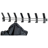 Artikelbild 1 für HAKU Möbel Wandgarderobe 54535 schwarz Metall 7 Haken 74,0 x 14,0 cm, Artikelnummer 340616