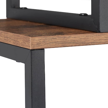 Artikelbild 6 für relaxdays Beistellregal braun/schwarz 73,0 x 30,0 x 136,0 cm, 1 St., Artikelnummer 520144