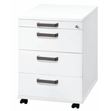 Artikelbild 1 für HAMMERBACHER Haziender Rollcontainer weiß 4 Auszüge 42,8 x 58,0 x 59,0 cm, Artikelnummer 792135