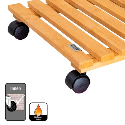 Artikelbild 6 für WAGNER® design yourself Pflanzenroller NATURE GH 0835 Holz hellbraun quadratisch 35,0 x 8,2 cm, 1 St., Artikelnummer 419752