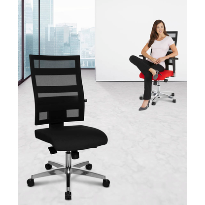 Artikelbild 3 für Topstar Bürostuhl X-Pander, 9590T310 Stoff rot, Gestell alu, Artikelnummer 986364