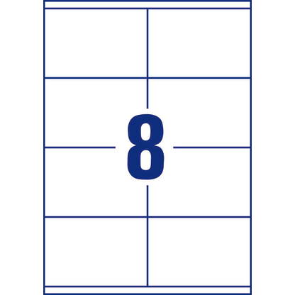 Artikelbild 2 für office discount Etiketten weiß 105,0 x 70,0 mm, 100 Blatt, Artikelnummer 711614