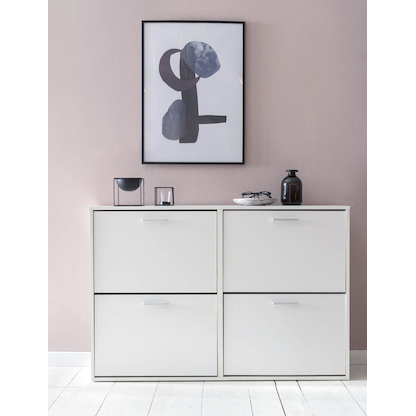 Artikelbild 6 für WOHNLING Schuhschrank, WL5.829 weiß 4 Fachböden 120,0 x 24,0 x 81,0 cm, Artikelnummer 908733