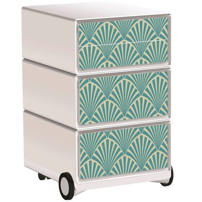 Artikelbild für PAPERFLOW easyBox Tropical Rollcontainer weiß, bunt 60747 4 Auszüge 39,0 x 43,6 x 64,2 cm, Artikelnummer 215307