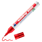 Artikelbild 1 für edding 3000 Permanentmarker rot 1,5 - 3,0 mm, 1 St., Artikelnummer 135347