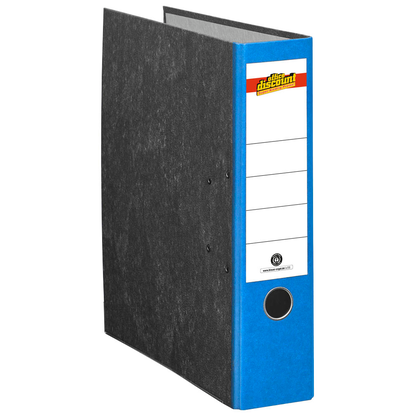 Artikelbild 2 für office discount Ordner blau marmoriert Karton 8,0 cm DIN A4, 1 St., Artikelnummer 501437