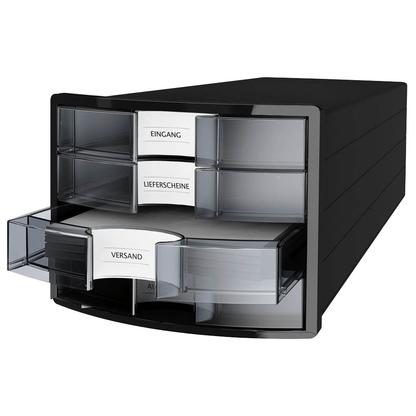 Artikelbild 3 für HAN Schubladenbox Impuls transparent 1012-363D, DIN A4 mit 4 Schubladen, 1 St., Artikelnummer 310800
