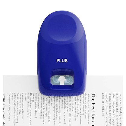 Artikelbild 4 für PLUS JAPAN Klammerloses Heftgerät blau, 1 St., Artikelnummer 368858