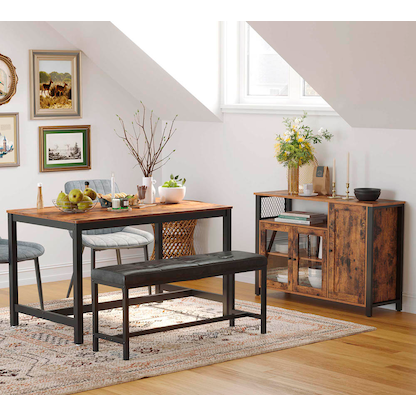 Artikelbild 6 für VASAGLE Sideboard, LSC096B01 braun 110,0 x 33,0 x 75,0 cm, 1 St., Artikelnummer 289609