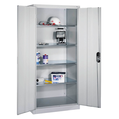 Artikelbild für CP Stahlschrank 8921-052 S10244 lichtgrau 4 Fachböden 93,0 x 50,0 x 195,0 cm, aufgebaut, 1 St., Artikelnummer 150868