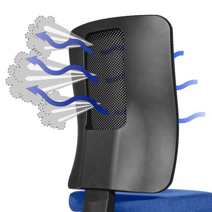 Artikelbild 6 für Topstar Bürostuhl Open X (N), OX1000 G260 Stoff blau, Gestell schwarz, Artikelnummer 683817