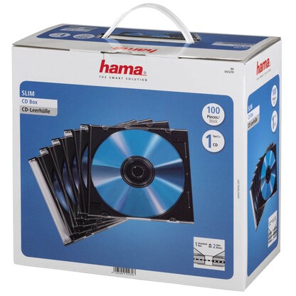 Artikelbild für hama 1er CD-/DVD-Hüllen transparent, 100 St., Artikelnummer 659617