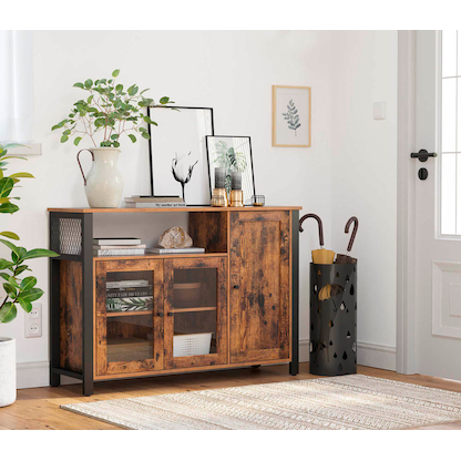 Artikelbild 9 für VASAGLE Sideboard, LSC096B01 braun 110,0 x 33,0 x 75,0 cm, 1 St., Artikelnummer 289609