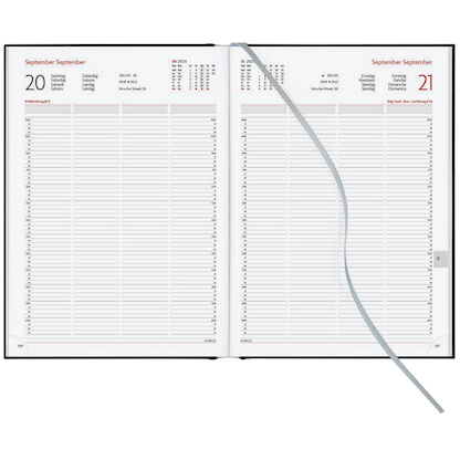 Artikelbild 3 für Lediberg Reservierungsbuch Tagesplaner 2026 schwarz, 1 St., Artikelnummer 551004