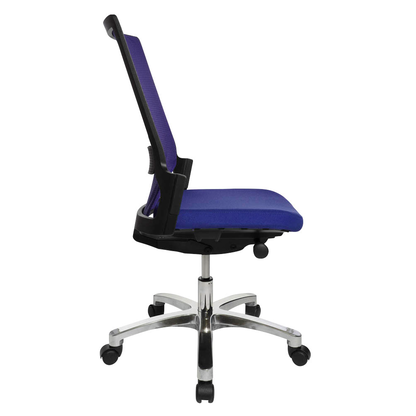 Artikelbild 4 für Topstar Bürostuhl Autosynchron®-1 Alu, AU1090 T38 Stoff blau, Gestell alu, Artikelnummer 798447